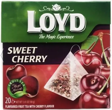 Чай фруктовий Loyd Sweet Cherry, вишня, у пірамідках, 40 г